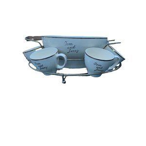 Homer Laughlin Tom and Jerry Punch bowl set